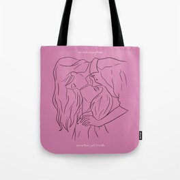 An Inch Away From More Than Just Friends Tote Bag