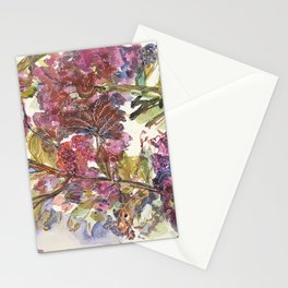Expressionistic Crepe Myrtle Stationery Cards
