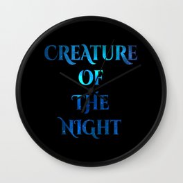 Creature of the Night Wall Clock