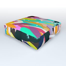 I Don't Feel Like I'm Falling- Hands Reaching into the Abyss - Colorful Illustration with Hands Outdoor Floor Cushion