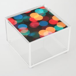 Bokeh of Christmas Lights - Abstract Acrylic Box