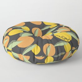 Too much mangoes! In black! Floor Pillow