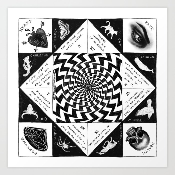 Arcana Fortune Teller Art Print By Themadishradish Society6