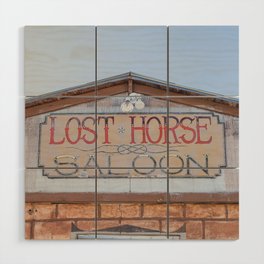 Lost Horse Saloon - Marfa Texas Photography Wood Wall Art
