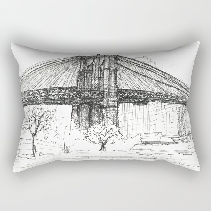 BK Bridge  Rectangular Pillow