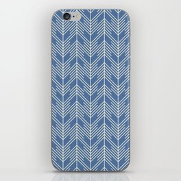Bohemian Simple Arrows Blue & White iPhone Skin
