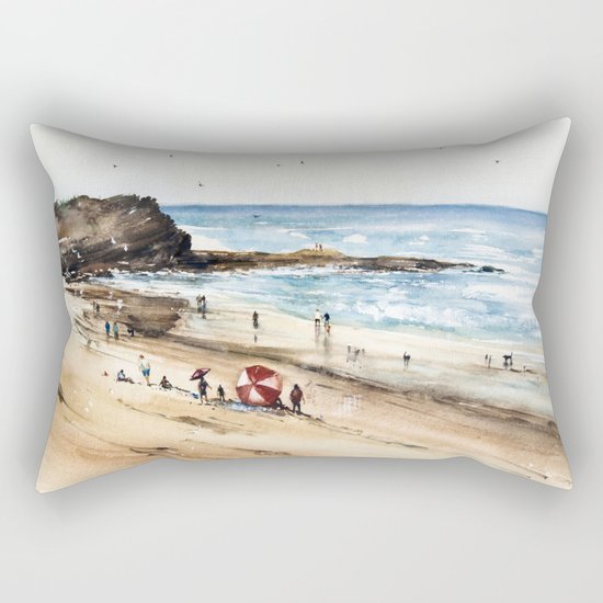 Rhodian shoreline Rectangular Pillow
