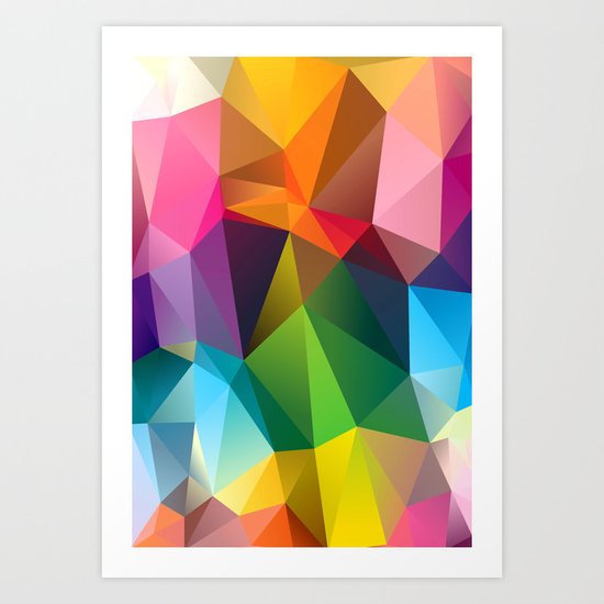 Geometric view Art Print
