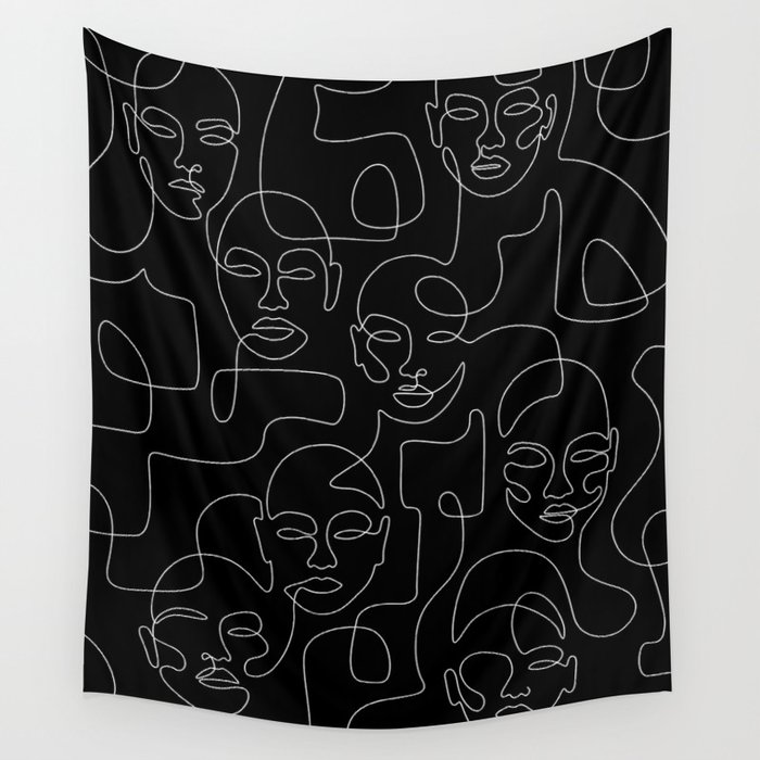 Crowded Night Wall Tapestry