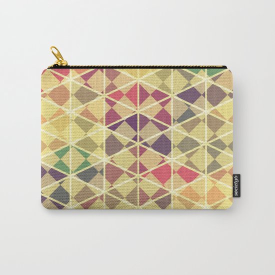 Rainbow pattern colorful wall art Carry-All Pouch