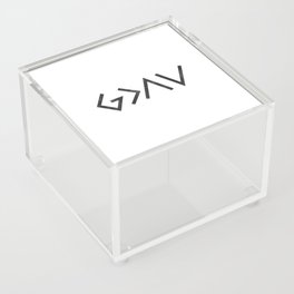 Christian Quote - God Is Greater Than The Highs and Lows Acrylic Box