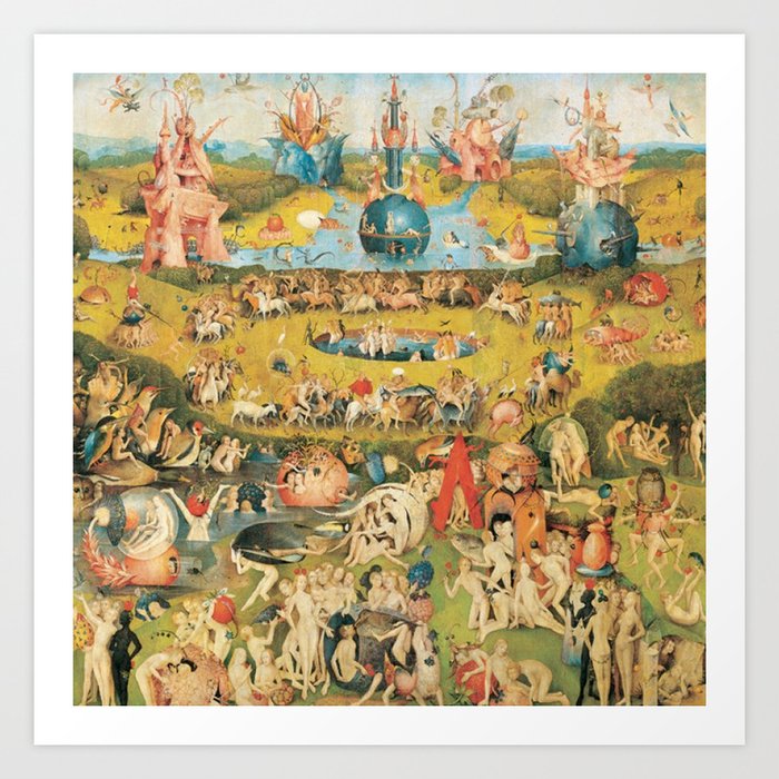 Bosch Garden Of Earthly Delights Art Print By Jamesmichals Society6