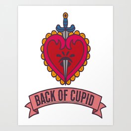 Back of Cupid Art Print