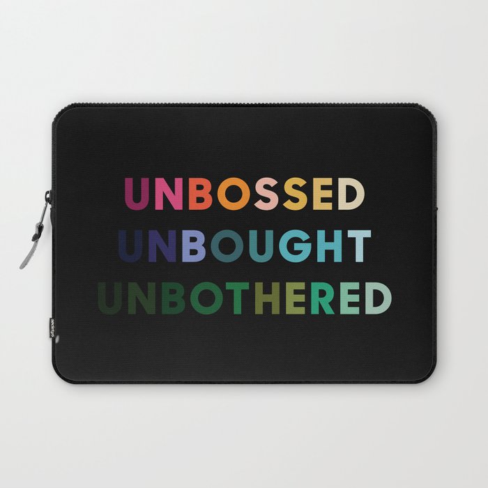 Unbossed Unbought Unbothered Life Quotes Shirley Chisholm Laptop