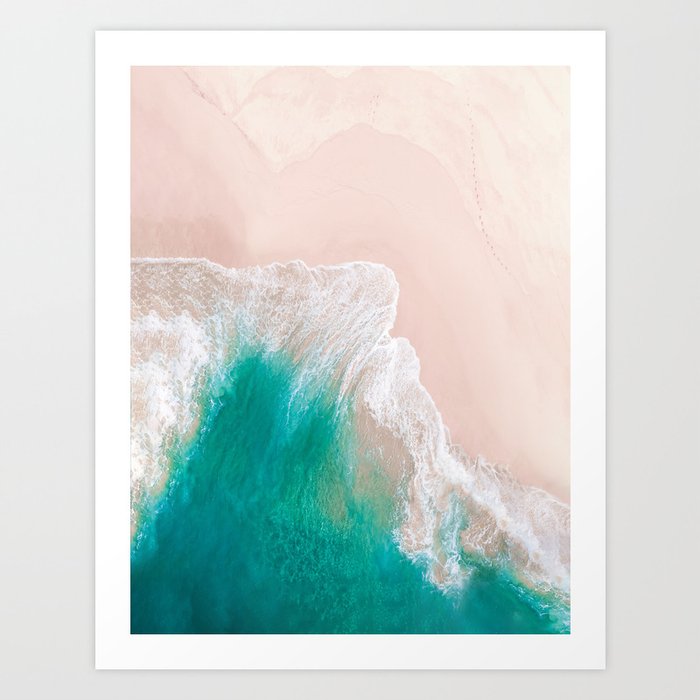 Get Wallpaper Beachy Art Print By Nowyousea Society6 For Android Free
