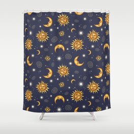 Vintage Celestial Mood Shower Curtain