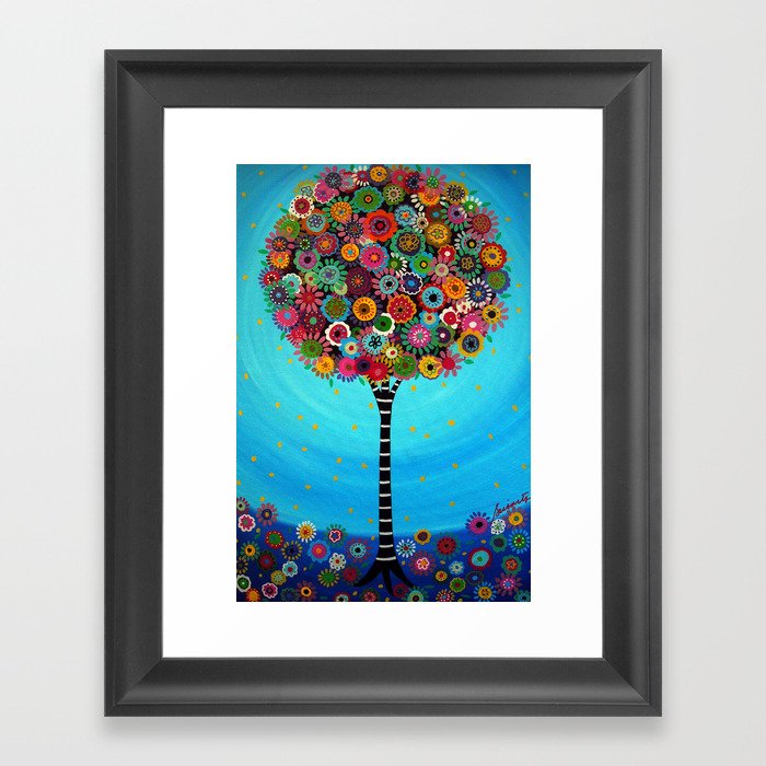 Tree of Life by Pristine Cartera Turkus Framed Art Print