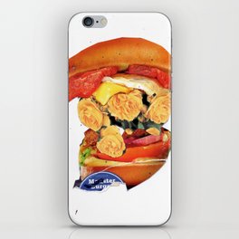 Burger & Roses · Yellow B iPhone Skin