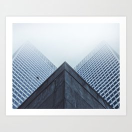 LOW-ANGLE PHOTOGRAPHY OF SKYSCRAPER Art Print | Skyscraper, Angle, Architecture, Architect, Building, Structure, Photo, Retro, Design, Urban 