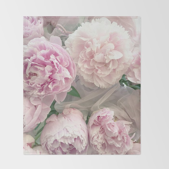 Shabby Chic Pastel Pink Peonies Wall Art Peonies Home Decor