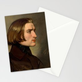 Portrait of the Composer Franz Liszt, 1838 by Friedrich von Amerling Stationery Card