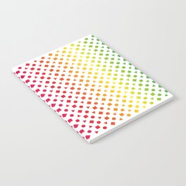 #PrideMonth Shape Design Rotating squares and triangle with circles pattern Notebook