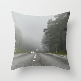 Latvia highway Throw Pillow