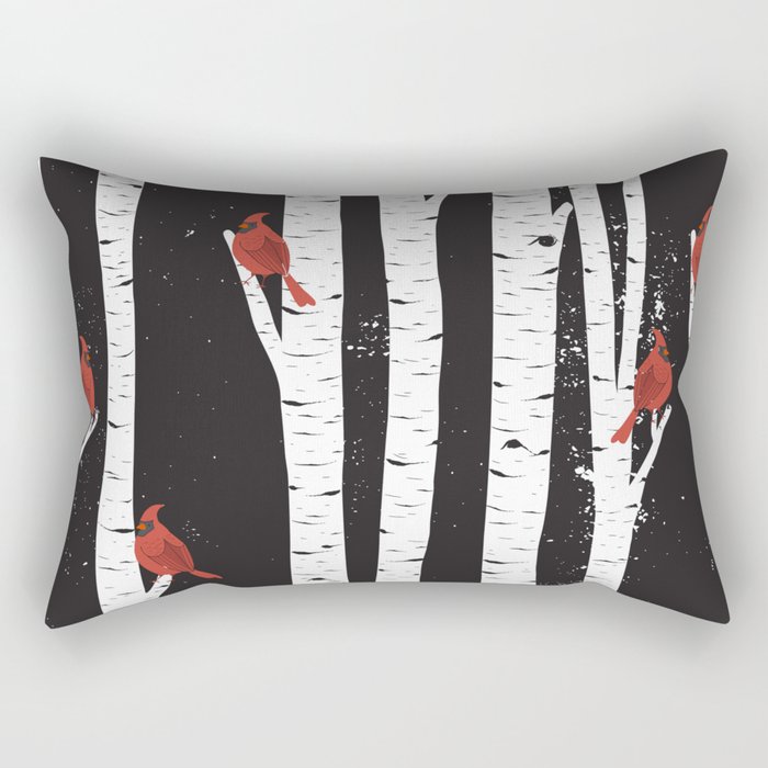 Northern Cardinal Birds Rectangular Pillow