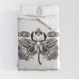Scorpion Moth Duvet Cover