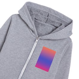 Sunset Gradient Very Peri Kids Zip Hoodie