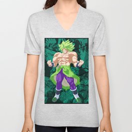 Legendary Saiyan Broly Dragon Ball Super V Neck T Shirt