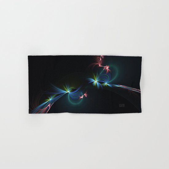 Fey Lights Fractal in Aurora 01 Hand & Bath Towel