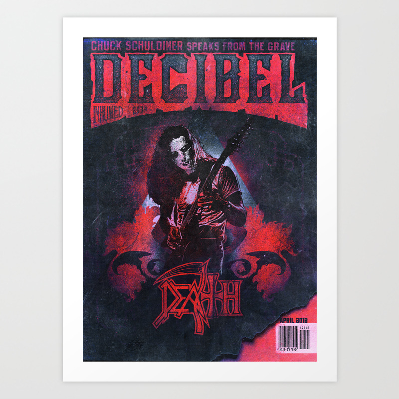 Chuck Schuldiner Death Art Print By Eighty Sixed Society6