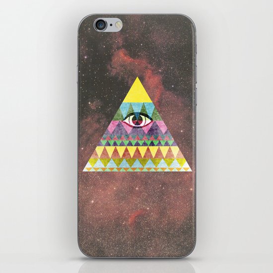 Pyramid in Space. iPhone & iPod Skin