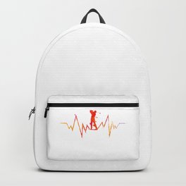 Golf Heartbeat Cool Gift For Golfer and Sport Lovers design Backpack