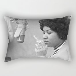 Aretha Franklin Poster Photo Paper Rectangular Pillow