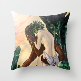 nature couple goal  Throw Pillow