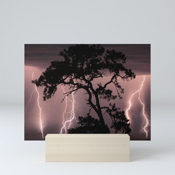 Four Strikes - Lightning Mini Art Print