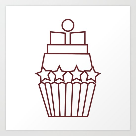 Cupcake Star Art Print