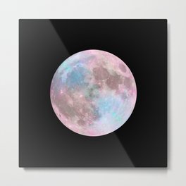 Iridescent Dark Moon Metal Print | Drawing Phases Phase, Pictures Decor Photo, Moon La Lune Luna, Nature Earth Cosmos, Unicorn Dorm Room, Bed Living Bath Q0, Trippy Awesome Cool, Dark Side Of The And, Black Fuchsia Modern, Bedroom Etsy Look 