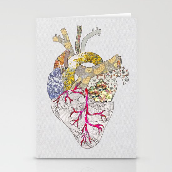 my heart is real Stationery Cards