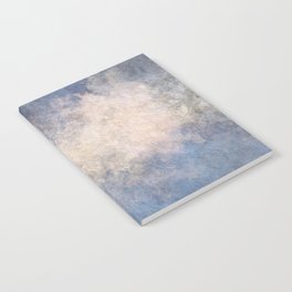 Blue cracked marbled wall Notebook