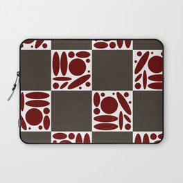 Geometric modern shapes checkerboard 7 Laptop Sleeve