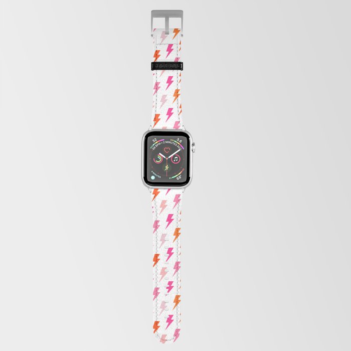 Lightning and Thunder Pattern (pink hues, viii 2021) Apple Watch Band