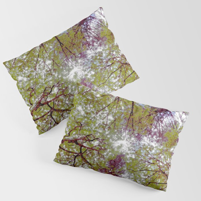 Cottagecore Mysterious Trees in Oil Pillow Sham