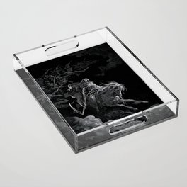 Death on the Pale Horse- Gustave Dore Acrylic Tray