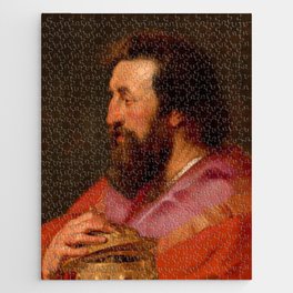 Head of One of the Three Kings, Melchior, The Assyrian King by Peter Paul Rubens Jigsaw Puzzle
