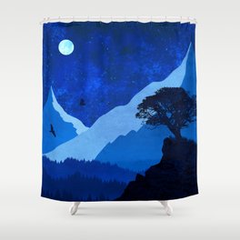 A beautiful moonlight Shower Curtain