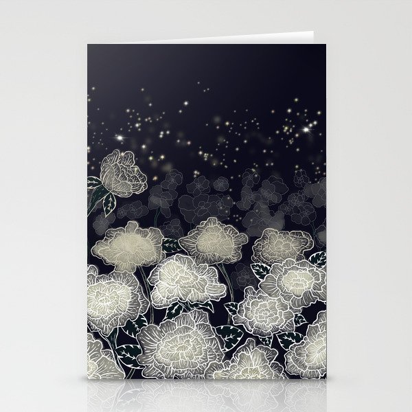Moon Flower Stationery Cards
