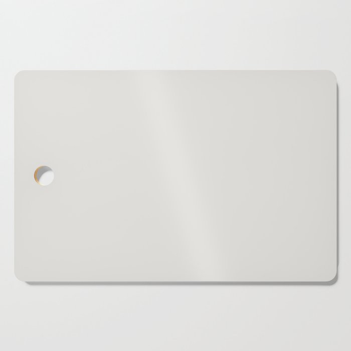 Ultra Pale Gray - Grey Solid Color Pairs PPG Silver Feather PPG1002-1 - All One Single Shade Hue Cutting Board